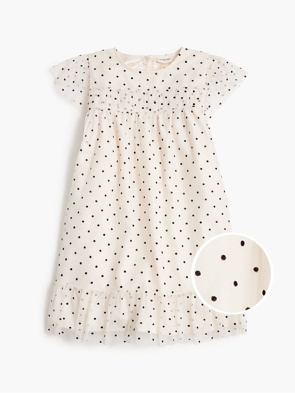 Crewcuts Dotted Tulle Dress Polka Dot Point Despri Size 5